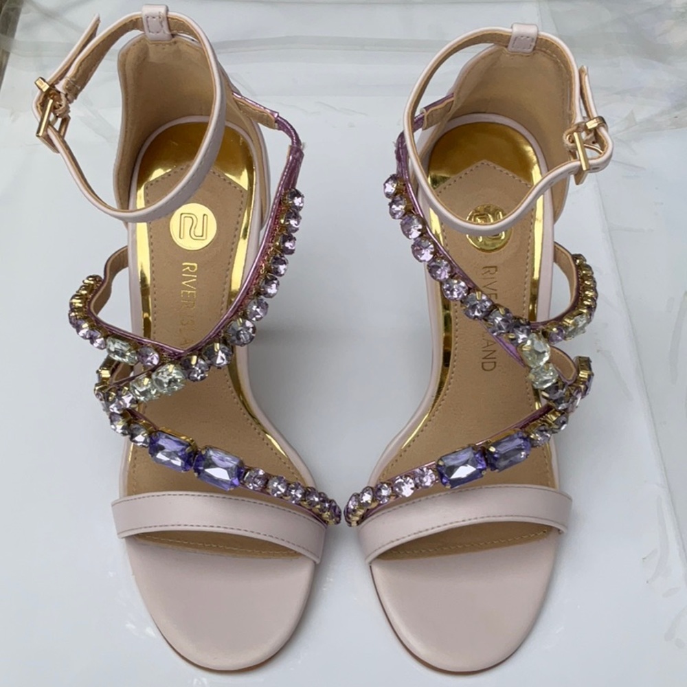 NWT River Island Jewel Heels